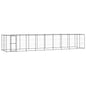 Outdoor Dog Kennel Steel With Roof 7.26 M²
