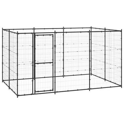 Outdoor Dog Kennel Steel With Roof 7.26 M²