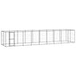 Outdoor Dog Kennel Steel With Roof 7.26 M²