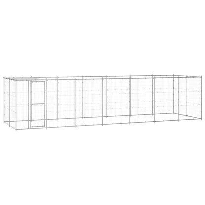 Outdoor Dog Kennel Steel With Roof 7.26 M²