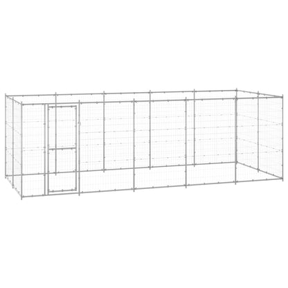 Outdoor Dog Kennel Steel With Roof 7.26 M²