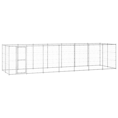 Outdoor Dog Kennel Steel With Roof 7.26 M²