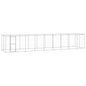 Outdoor Dog Kennel Steel With Roof 7.26 M²