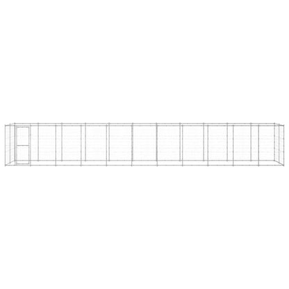 Outdoor Dog Kennel Steel With Roof 7.26 M²