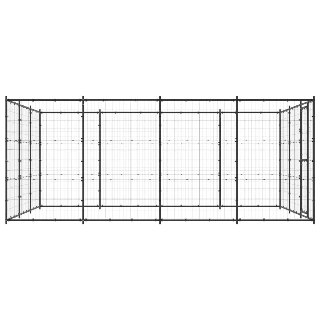 Outdoor Dog Kennel Steel 14.52 M²