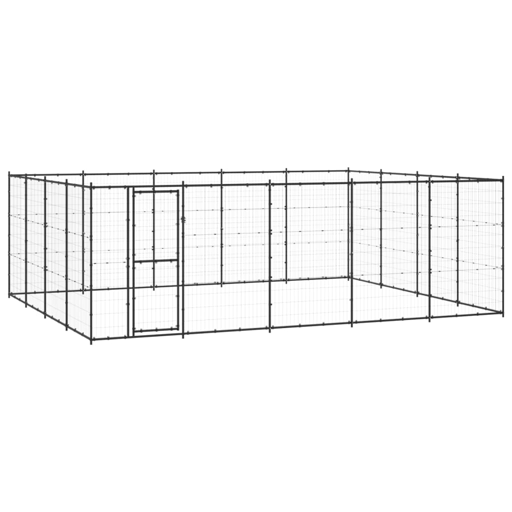 Outdoor Dog Kennel Steel 14.52 M²
