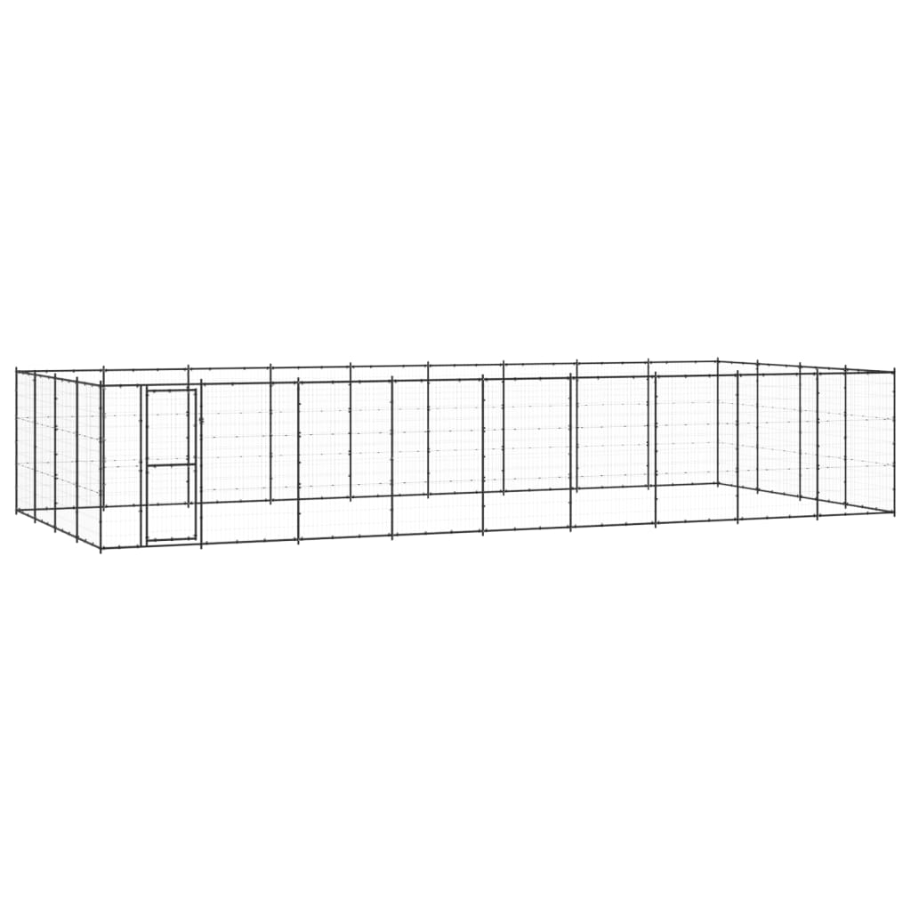 Outdoor Dog Kennel Steel 14.52 M²