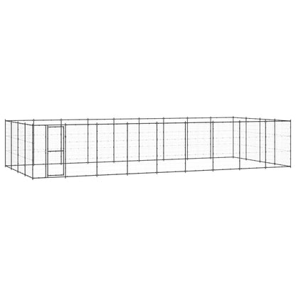 Outdoor Dog Kennel Steel 14.52 M²