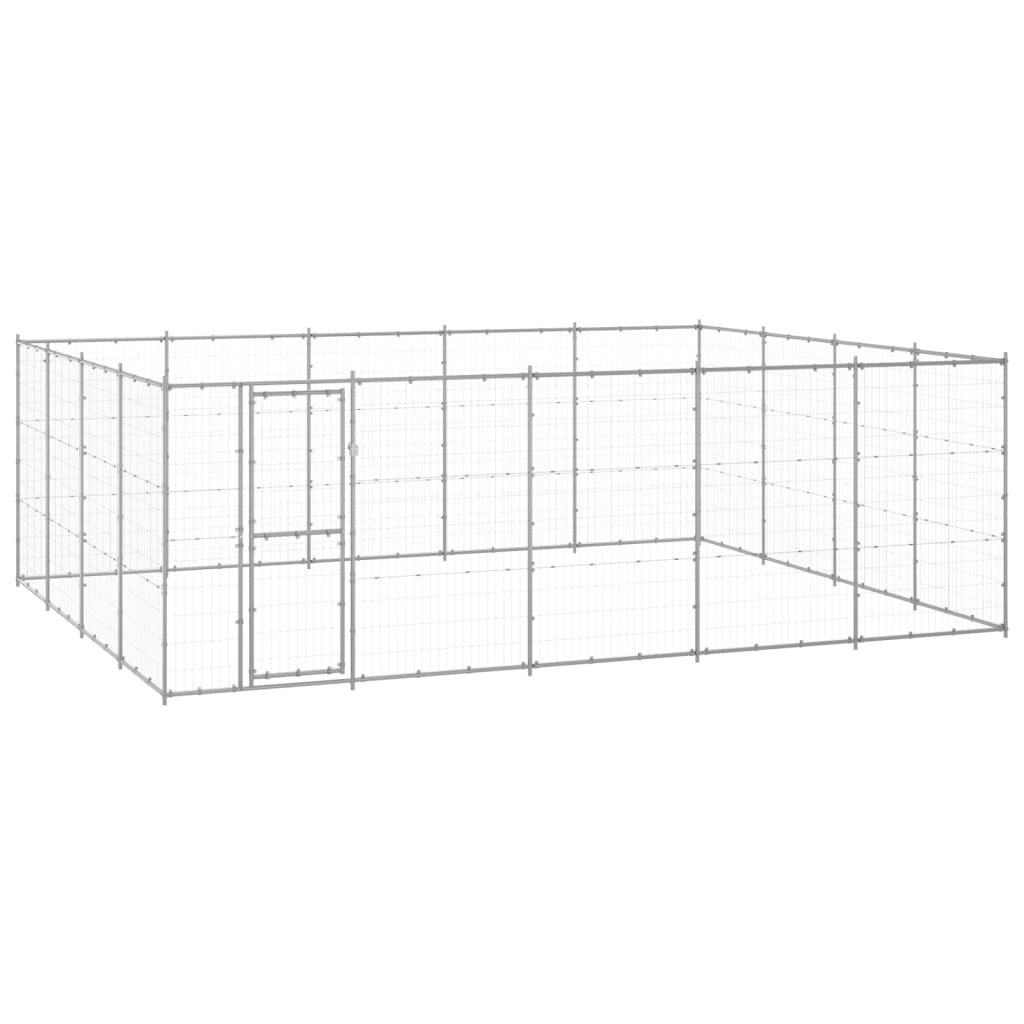 Outdoor Dog Kennel Steel 14.52 M²