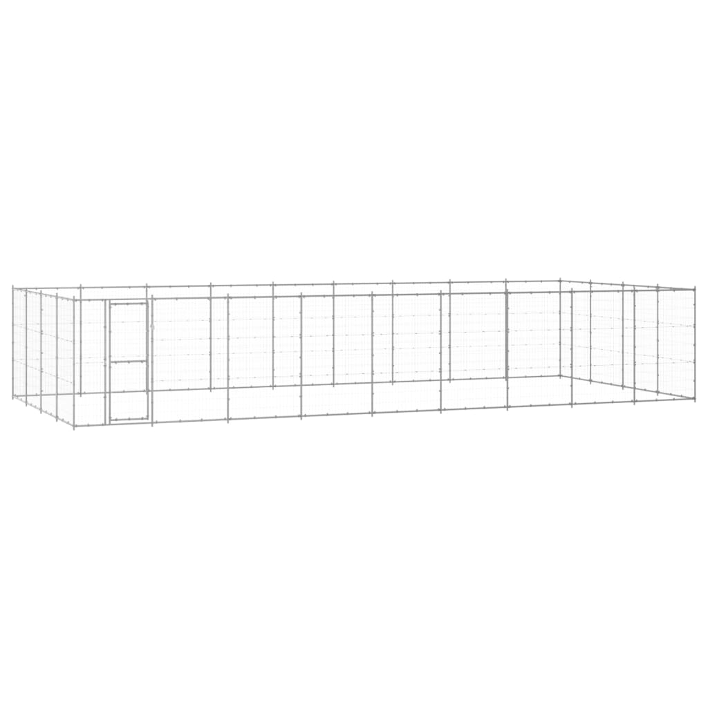 Outdoor Dog Kennel Steel 14.52 M²