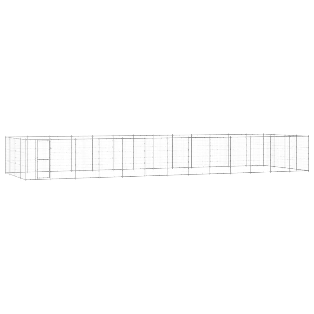 Outdoor Dog Kennel Steel 14.52 M²