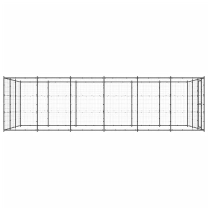 Outdoor Dog Kennel Steel 21.78 M²