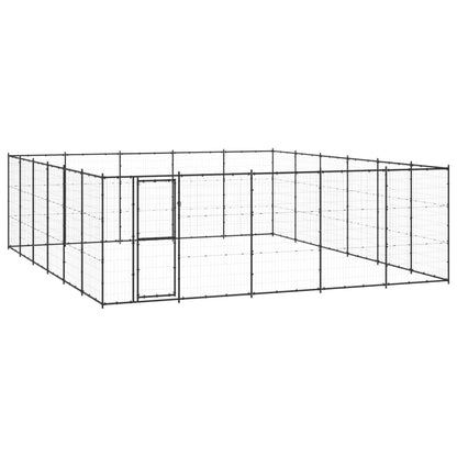 Outdoor Dog Kennel Steel 21.78 M²