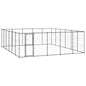 Outdoor Dog Kennel Steel 21.78 M²