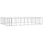 Outdoor Dog Kennel Steel 21.78 M²