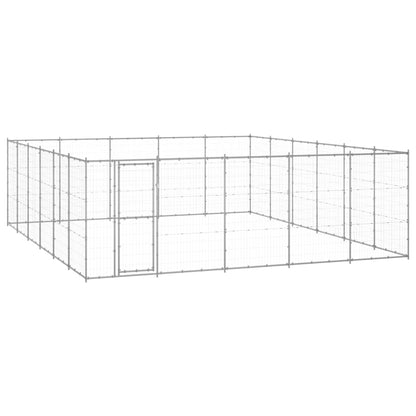 Outdoor Dog Kennel Steel 21.78 M²