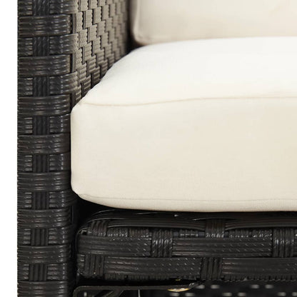 Garden Chairs 4 Pcs Poly Rattan Black