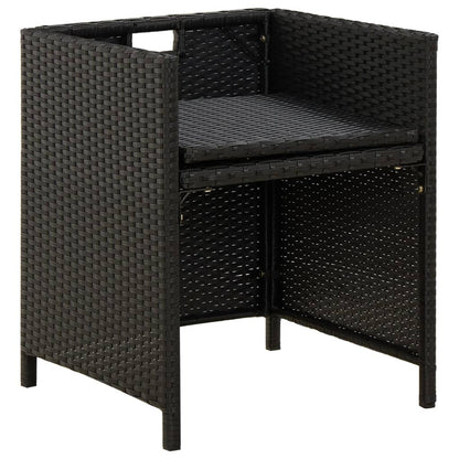 Garden Chairs With Cushions 2 Pcs Poly Rattan