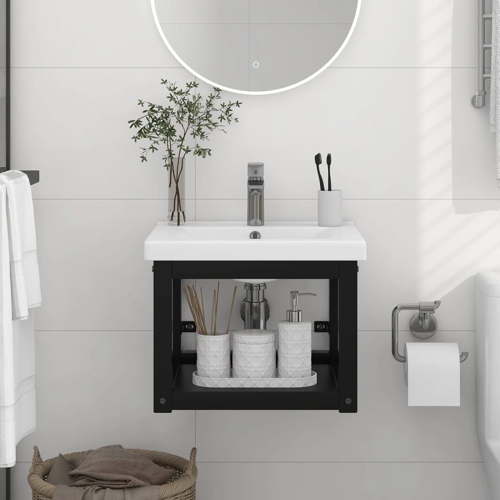 Wall-Mounted Bathroom Washbasin Frame Iron