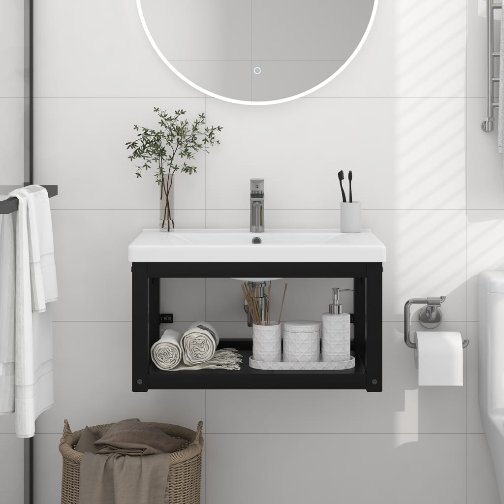 Wall-Mounted Bathroom Washbasin Frame Iron