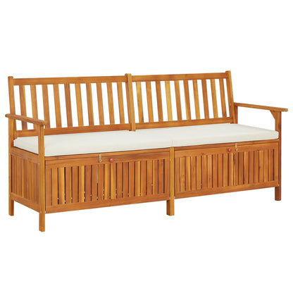 Garden Storage Bench 120 Cm Solid Acacia Wood