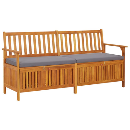 Garden Storage Bench 120 Cm Solid Acacia Wood