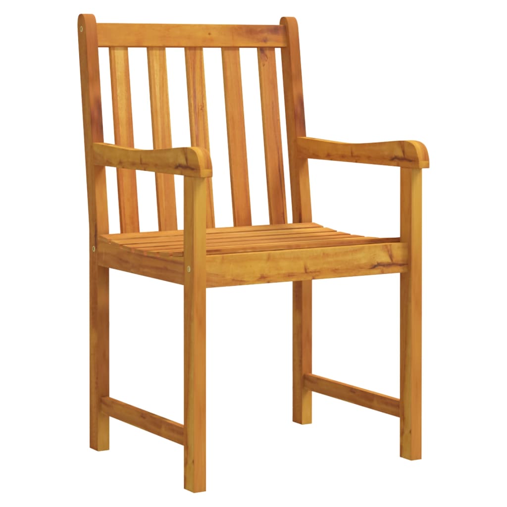Garden Chairs 2 Pcs Solid Acacia Wood