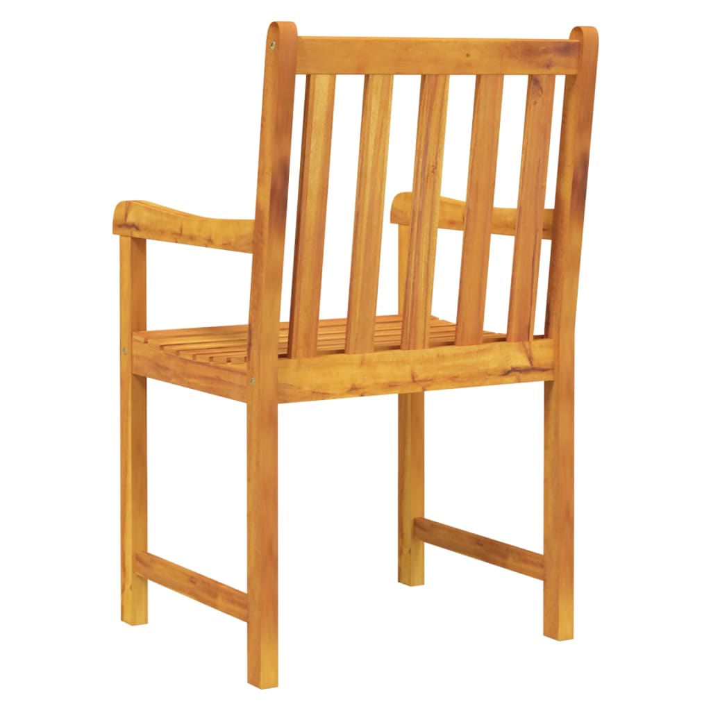 Garden Chairs 2 Pcs Solid Acacia Wood