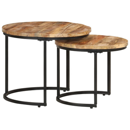 Nesting Tables 3 Pcs Solid Wood Acacia