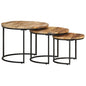 Nesting Tables 3 Pcs Solid Wood Acacia