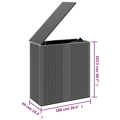 Garden Cushion Box Pe Rattan