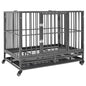 Dog Cage With Wheels Steel
