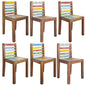 Dining Chairs 6 Pcs Solid Reclaimed Wood