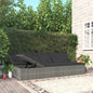 Convertible Sun Bed With Cushions Poly Rattan