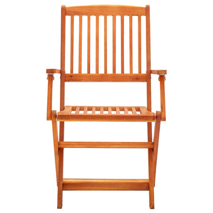 Folding Garden Chairs 6 Pcs Solid Eucalyptus Wood