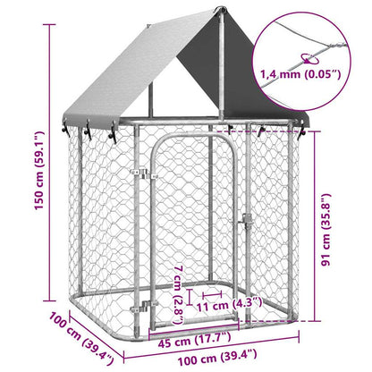 Outdoor Dog Kennel With Roof
