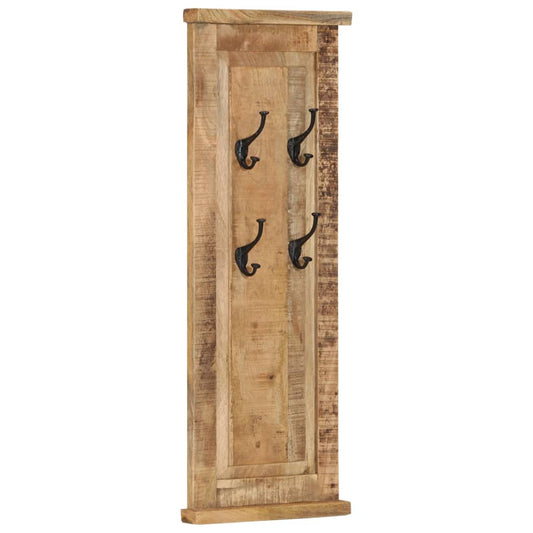 Coat Racks 2 Pcs Solid Wood Mango 38X100 Cm
