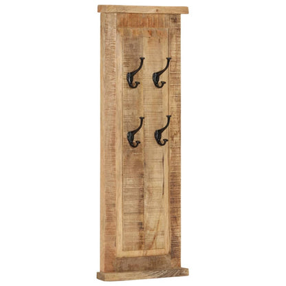 Coat Racks 2 Pcs Solid Wood Mango 38X100 Cm