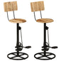 Bar Chairs 2 Pcs Solid Mango Wood