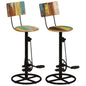Bar Chairs 2 Pcs Solid Mango Wood