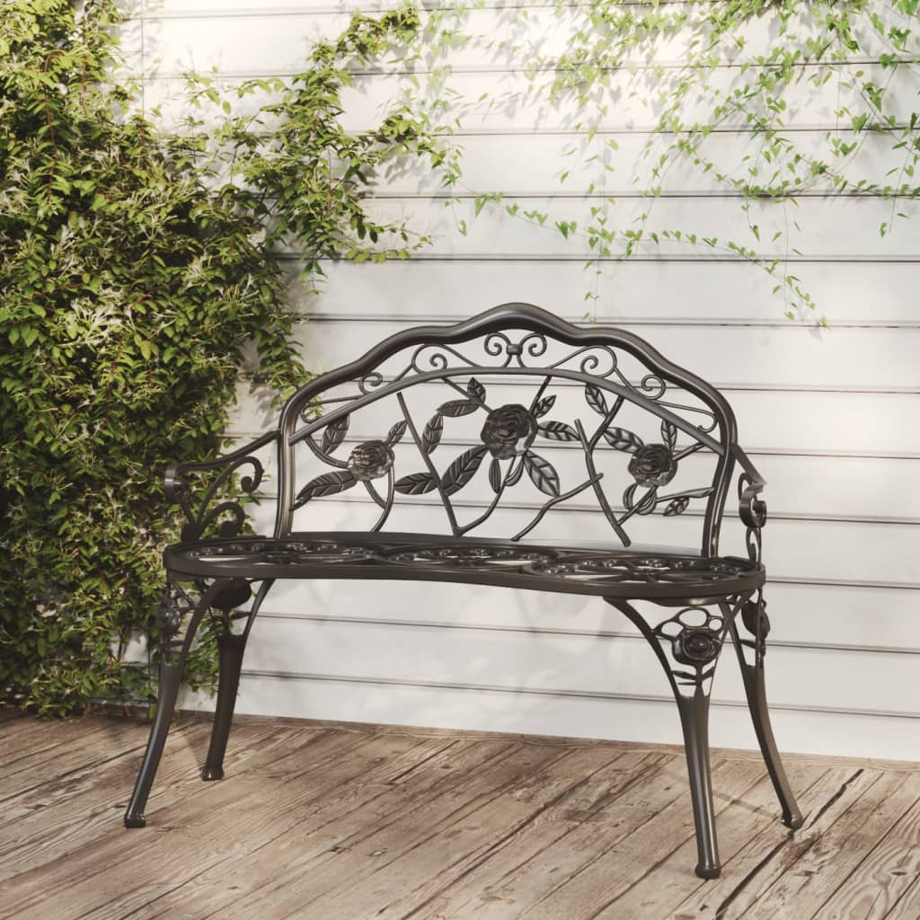 Garden Bench 99 Cm Cast Aluminium