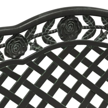 Garden Bench 108 Cm Cast Aluminium