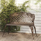 Garden Bench 108 Cm Cast Aluminium