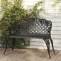 Garden Bench 108 Cm Cast Aluminium