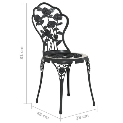 Bistro Chairs 2 Pcs Cast Aluminium