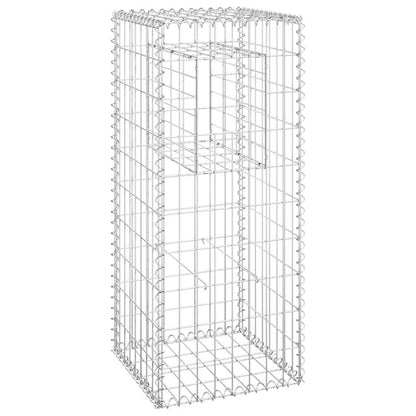 Gabion Basket Posts 2 Pcs Iron