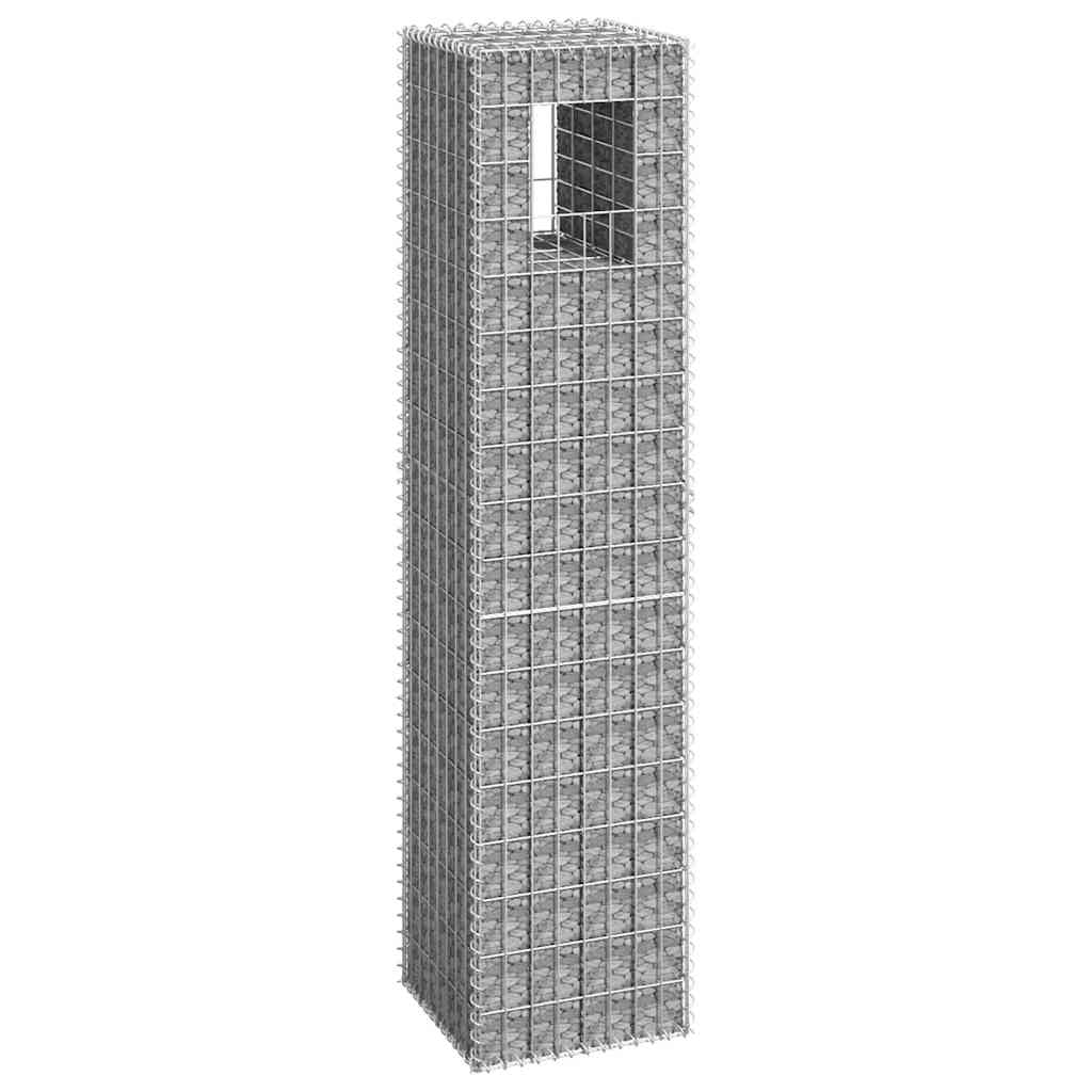 Gabion Basket Posts 2 Pcs Iron