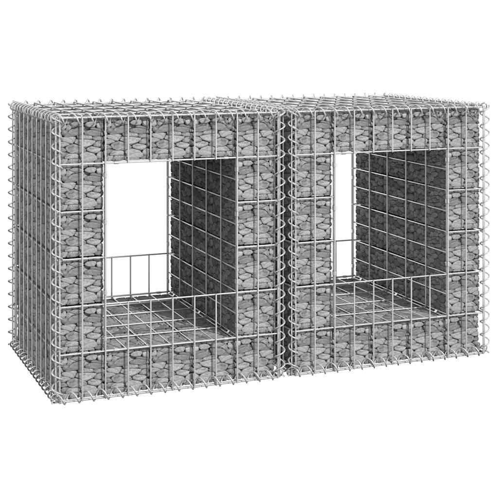Gabion Basket Posts 2 Pcs Iron