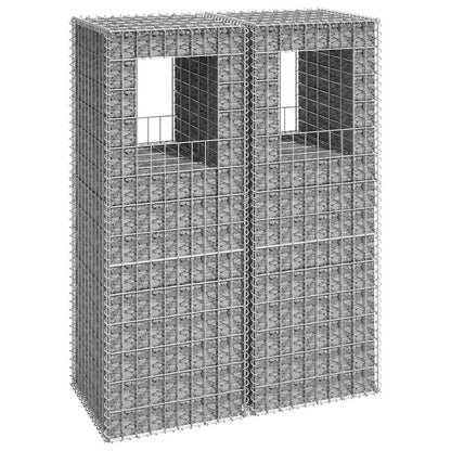 Gabion Basket Posts 2 Pcs Iron
