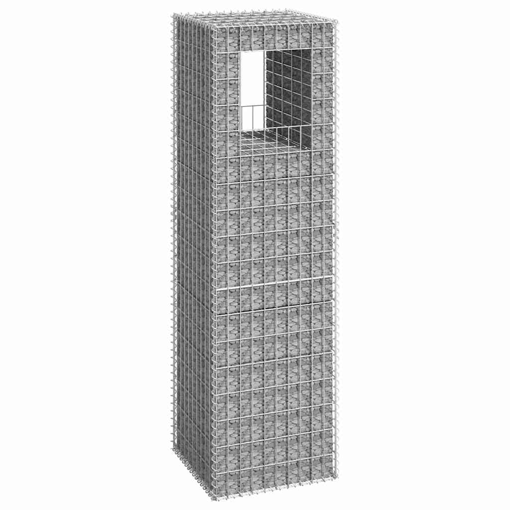 Gabion Basket Posts 2 Pcs Iron